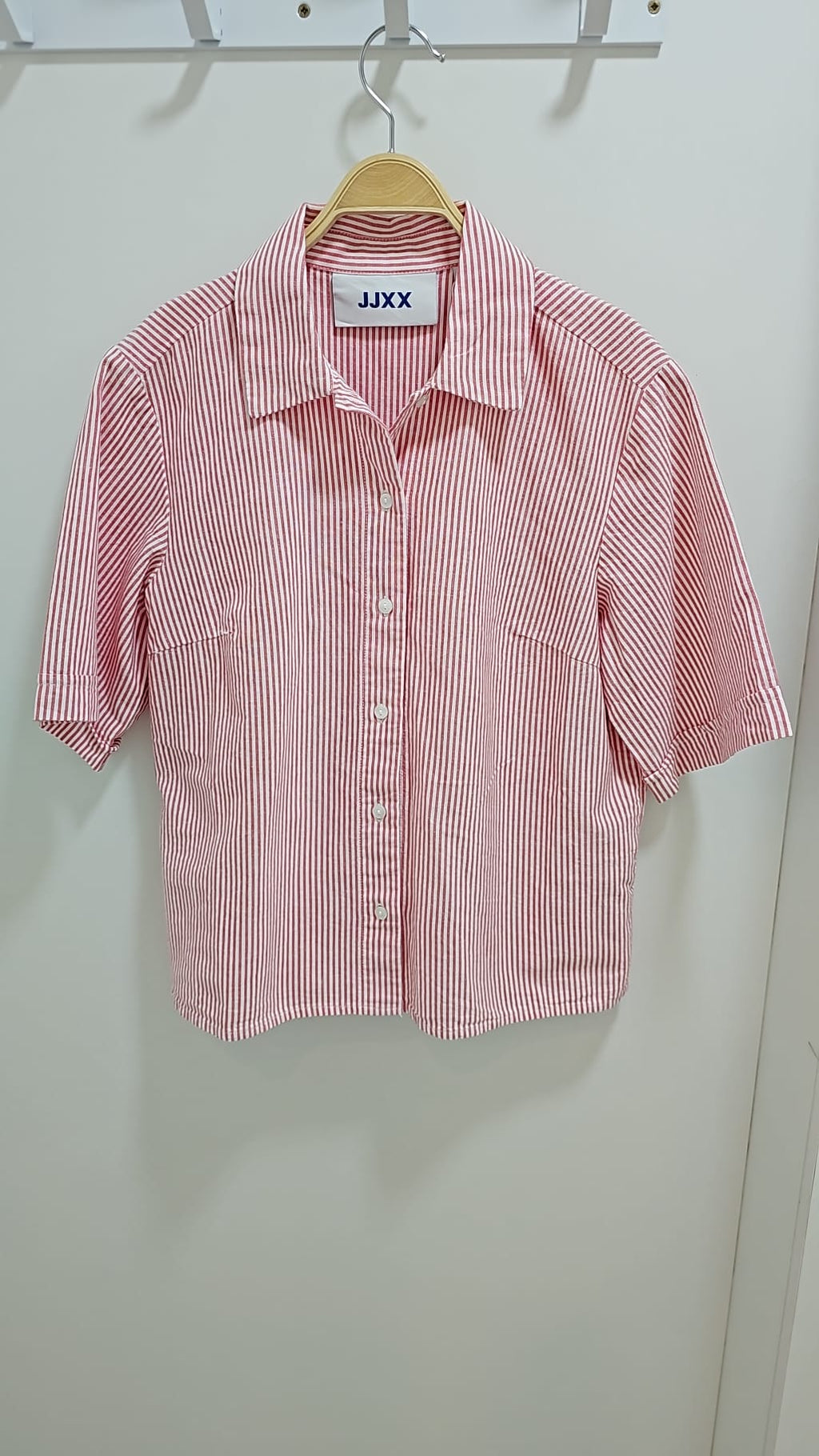 Camisa mujer rayas rojas JJXX